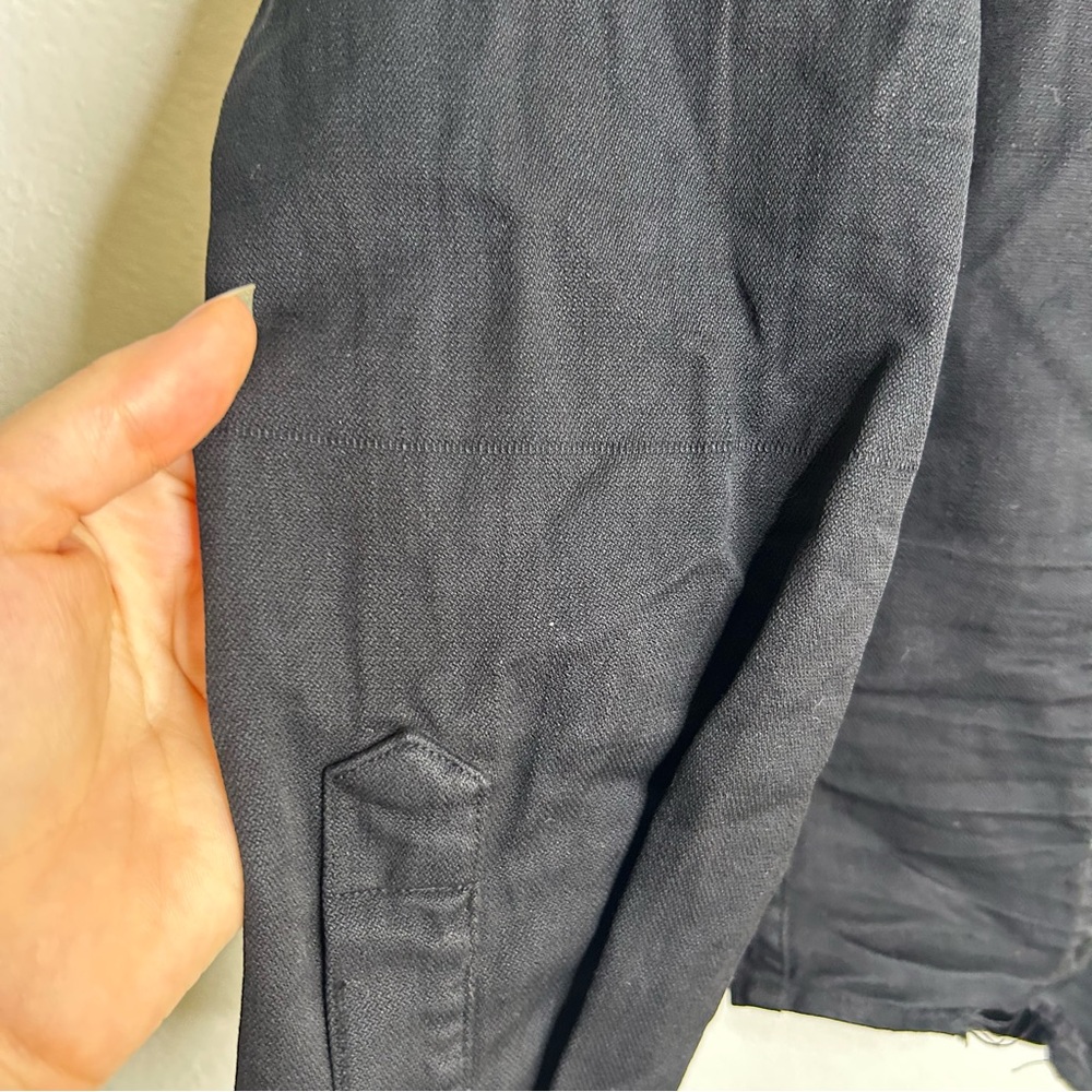 Frank & Eileen Barry Tailored Button Up Shirt in Black Famous Denim Size XS - Picture 10 of 16